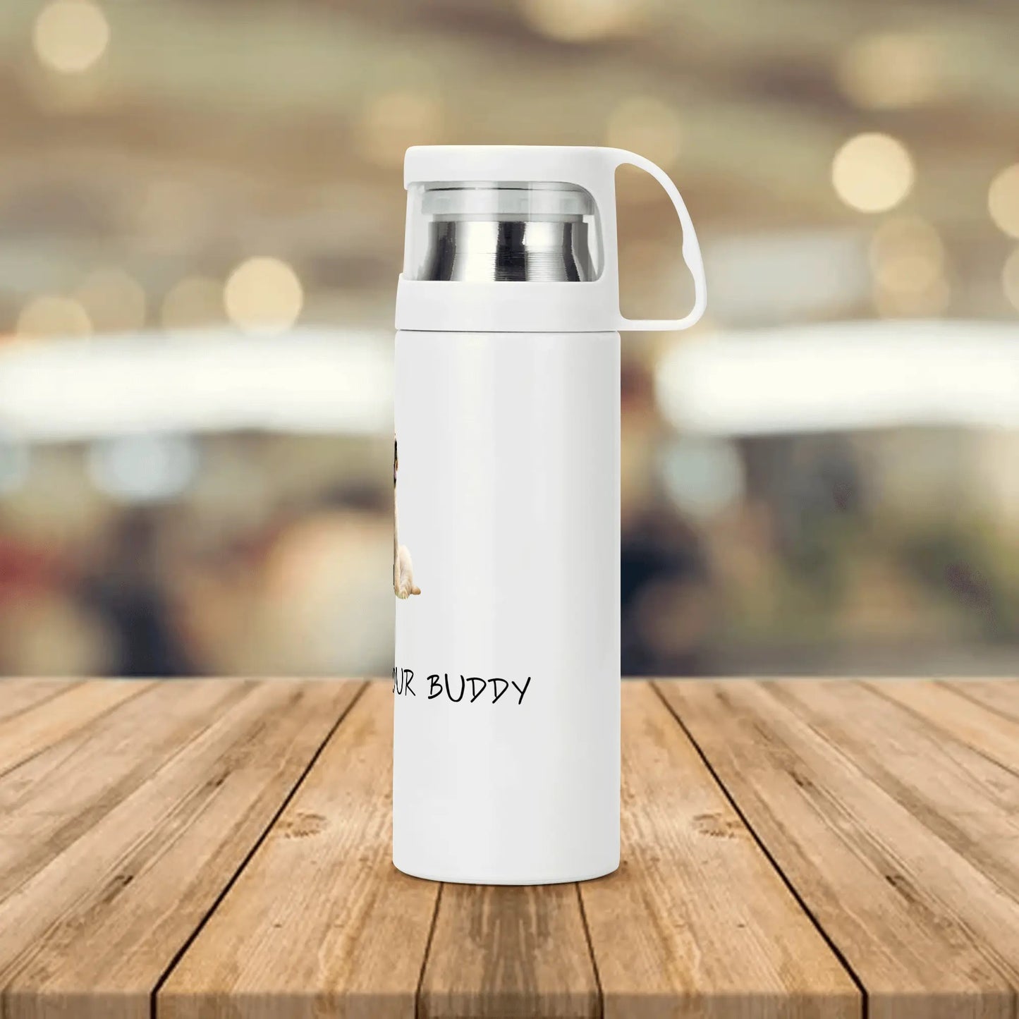 Personalized Bottle with Cup