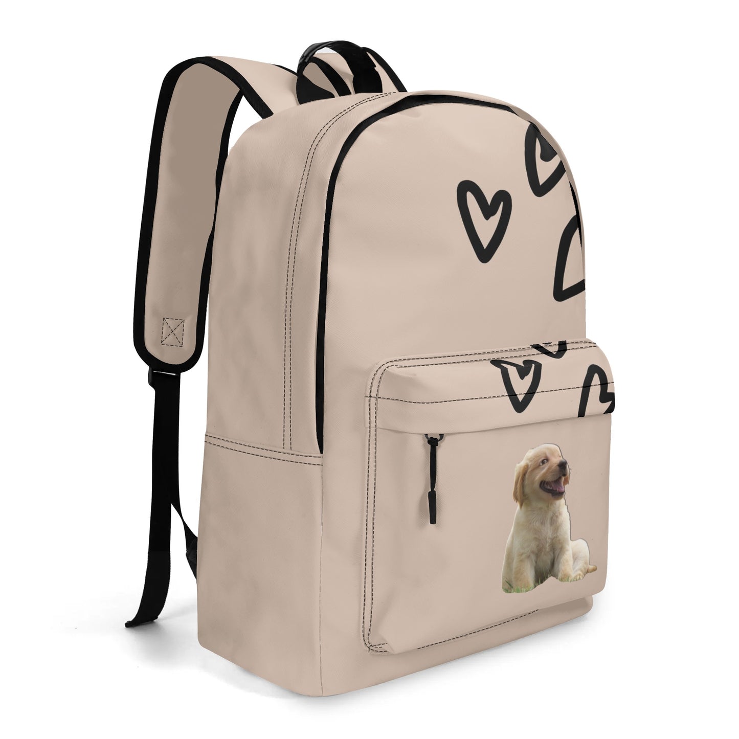 Personalized Leather School Backpack