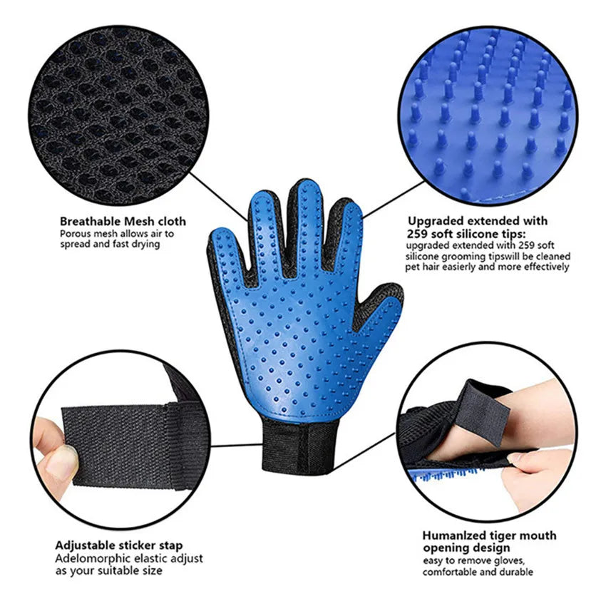 Versatile Pet Grooming Gloves